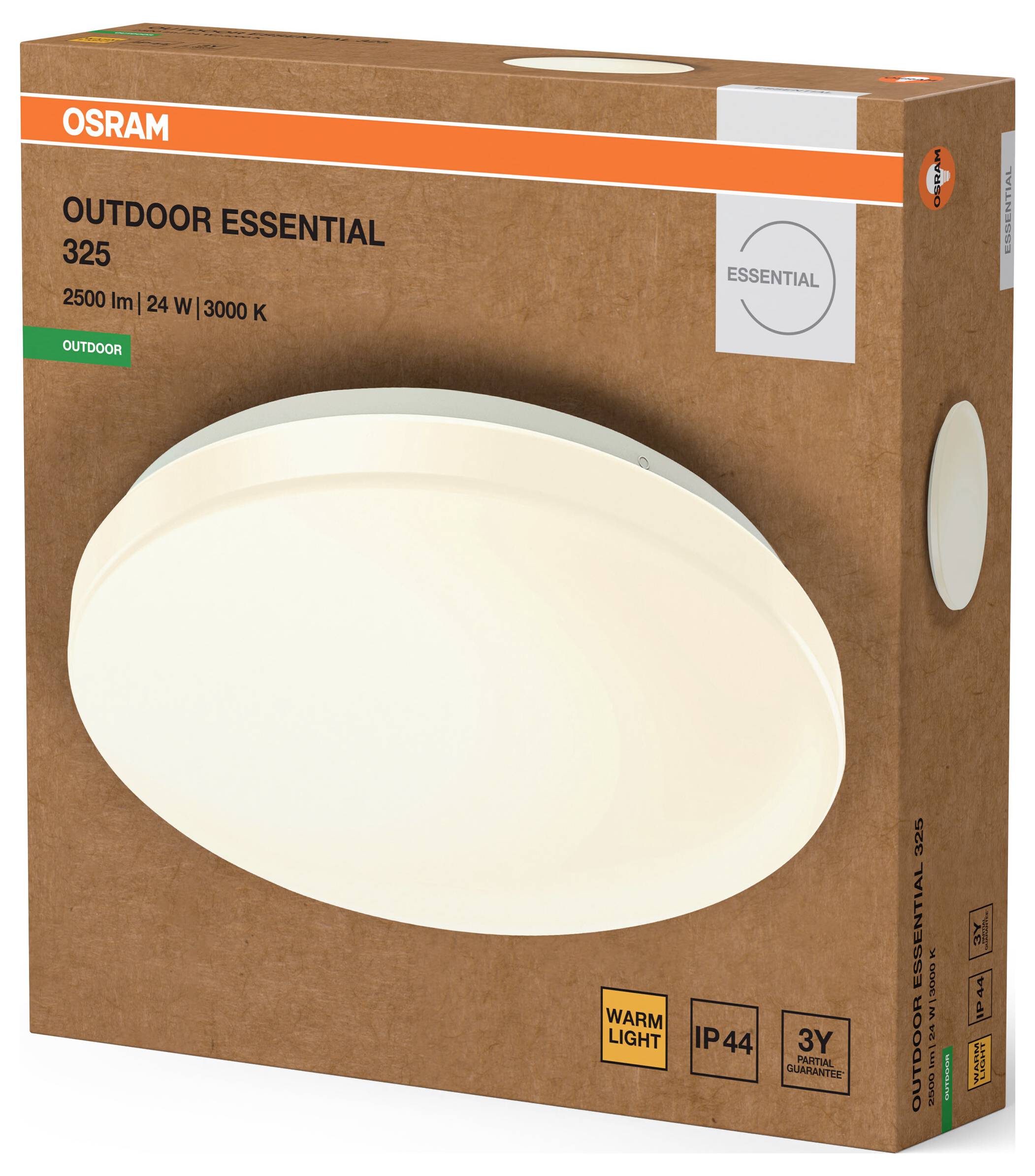 OSRAM HOMELIGHTING Outdoor Essential 325mm 24W 830 White 4099854445361 Lampada da parete per esterni a LED LED (monocolo-2