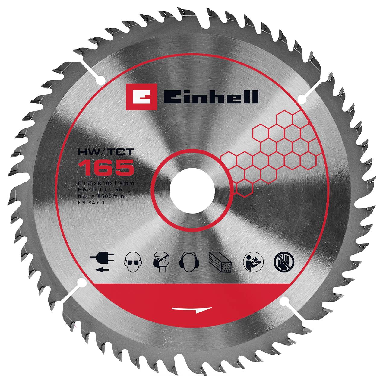 Einhell Professional TP-PS 18/165 Li BL - Solo Sega circolare cordless Profondità di taglio max. (90 °) 56 mm-1