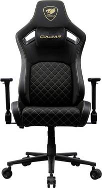 Cougar 3MDFFGLB.0001 Sedia da gioco Nero, Oro