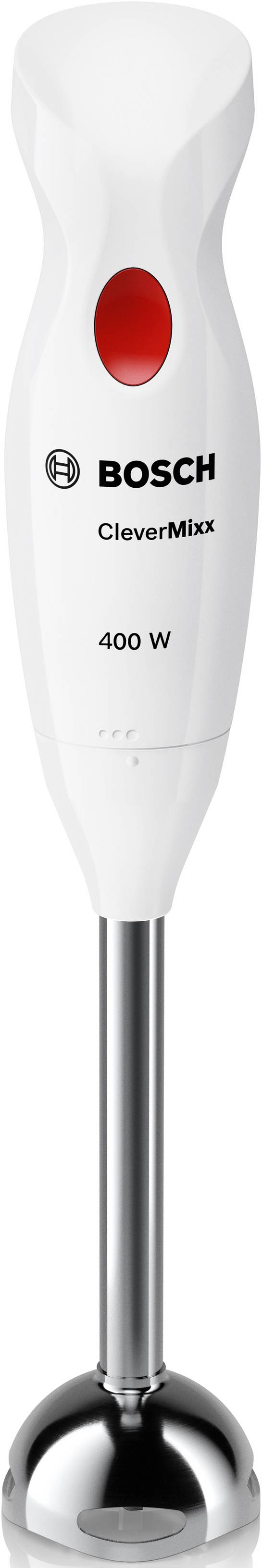 Bosch CleverMixx 400 Watt Metallfuß Frullatore ad immersione 400 W acciaio inox, Bianco-1