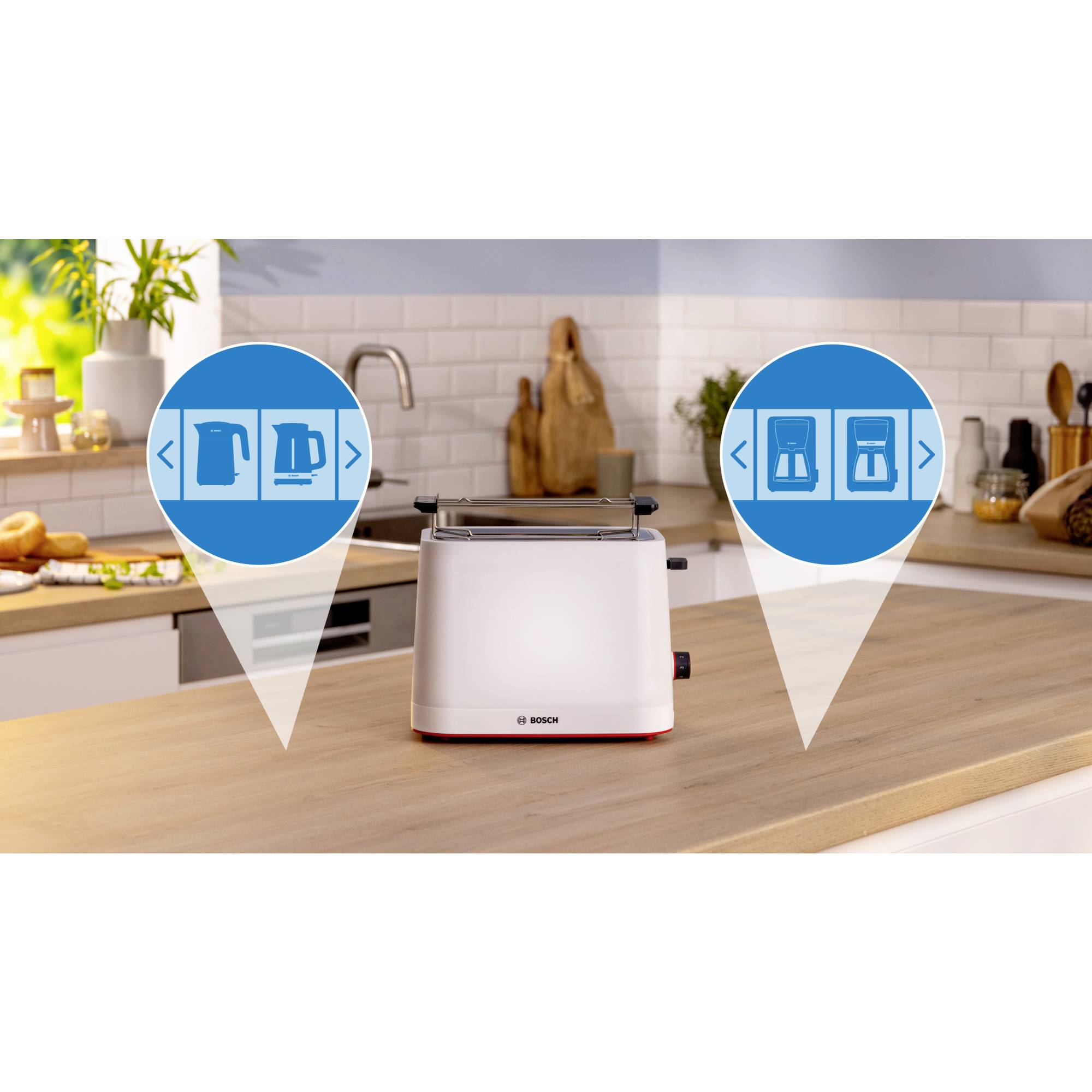 Bosch Kompakt Toaster MyMoment, weiß Tostapane Bianco-1