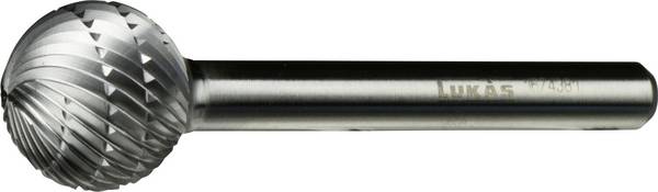 LUKAS-ERZETT A12051614603 Fresa HSS sfera 16 mm Lunghezza 40 mm  Lunghezza operativa 14 mm Diametro albero 6 mm