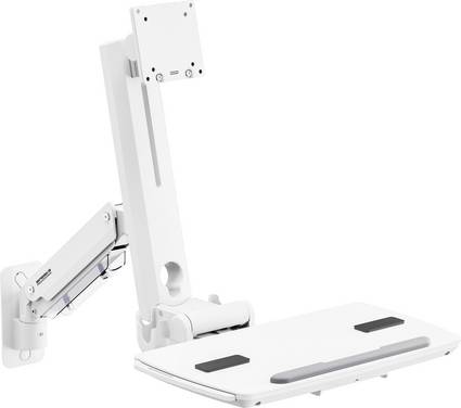 SpeaKa Professional SP-MM-951 Supporto a muro per monitor 1 Display: (s) 43,2 cm (17") - 124,5 cm (49") Nero Regolabile in altezza, Girevole, Inclinabile