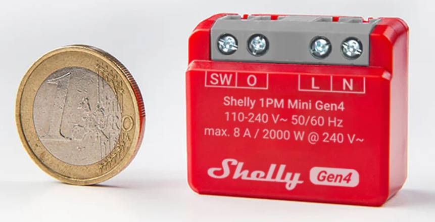 Shelly 1PM Mini Gen4 Interruttore senza fili Wi-Fi-2