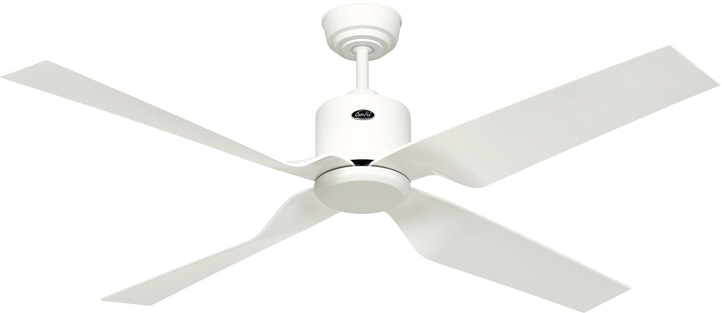 CasaFan ECO VENTOS IP44 132 WE-WE WiFi Flügel weiß Ventilatore da soffitto 26 W (Ø x A) 132 cm x 435 mm Bianco con telec-0
