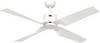 CasaFan ECO VENTOS IP44 132 WE-WE WiFi Flügel weiß Ventilatore da soffitto 26 W (Ø x A) 132 cm x 435 mm Bianco con telecomando, Timer, Funzione invernale, controllato da App