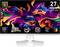 Un monitor da gaming che mostra grafica astratta vibrante; le caratteristiche includono '27" WQHD 2560 x 1440', '280Hz' e '0,03ms GTG'.