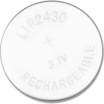Akyga AKY1889 Batteria ricaricabile a bottone LIR 2430 Li-Ion 95 mAh 3.7 V 1 pz.-0