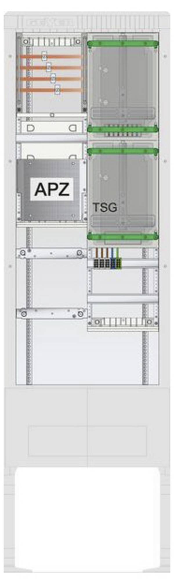 ABN  SZ205ZA1411  SZ205ZA1411  Colonna di collegamento per contatore        Contenuto 1 pz.