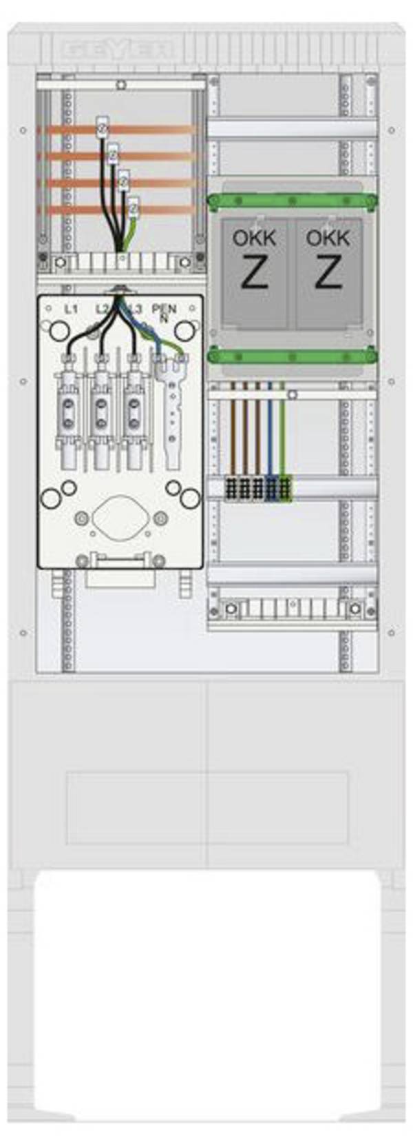 ABN  SZ175EE2403  SZ175EE2403  Colonna di collegamento per contatore        Contenuto 1 pz.