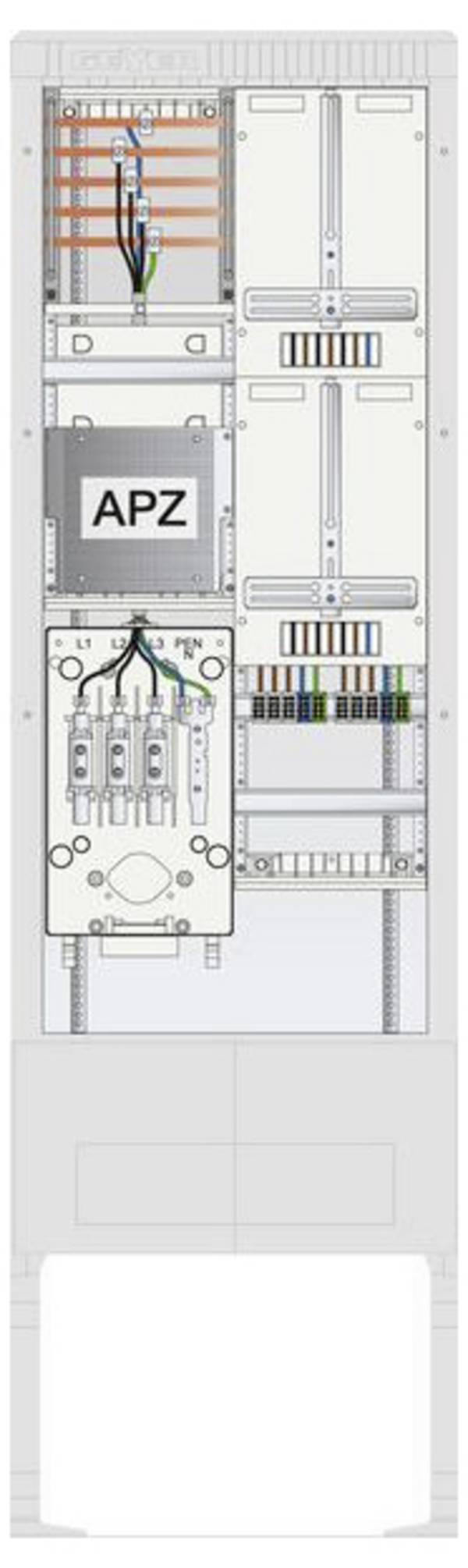 ABN  SZ205ZA2502  SZ205ZA2502  Colonna di collegamento per contatore        Contenuto 1 pz.