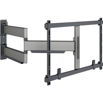Supporto da parete per TV con bracci regolabili e telaio rettangolare, progettato per sostenere televisori a schermo piatto in modo sicuro sulla parete.
