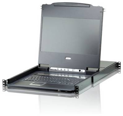 ATEN CL6708MW switch per keyboard-video-mouse (kvm) Montaggio rack Nero