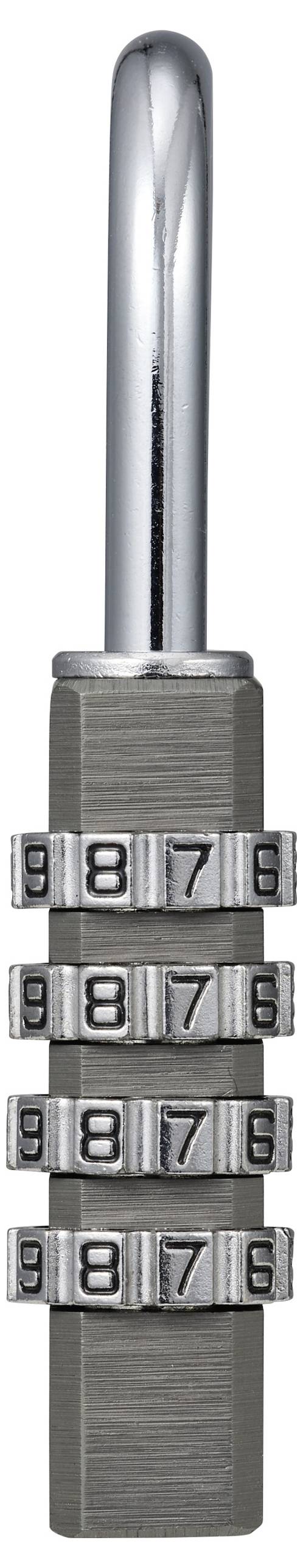 Sygonix SY-6932350 Lucchetto 40 mm 4-Digit Grigio titanio Serratura a combinazione numerica-2