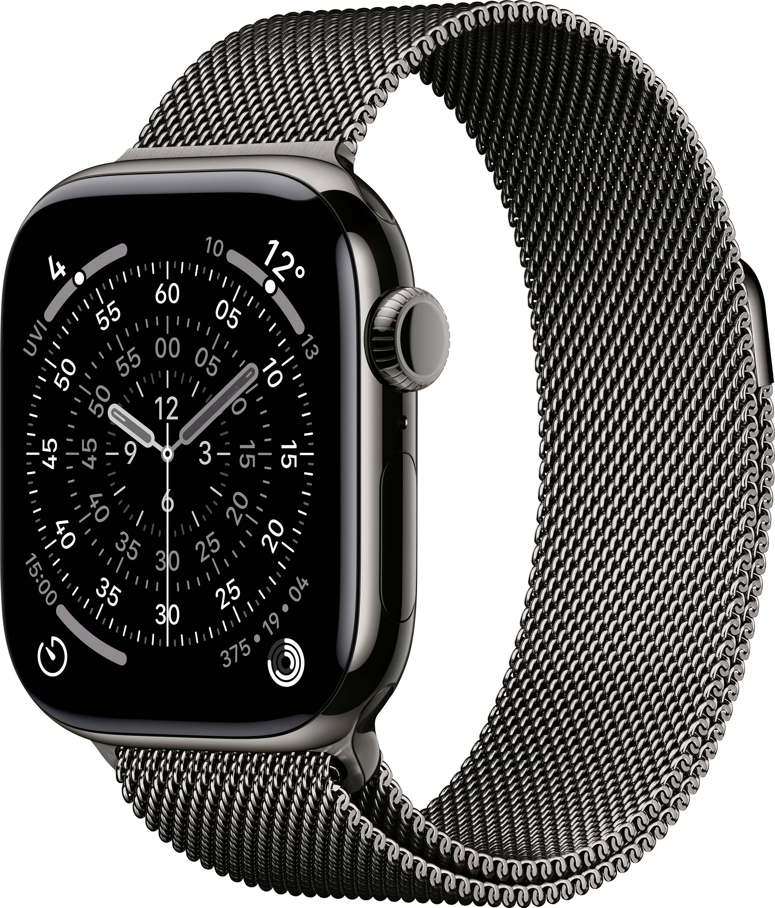 Apple Watch Series 11 GPS + Cellular 42 mm Alloggiamento in titanio Milanese Loop Naturale M/L