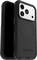 Un custodia per smartphone Otterbox nero, che mostra un design robusto, ritagli precisi per la fotocamera e angoli rinforzati per la protezione.