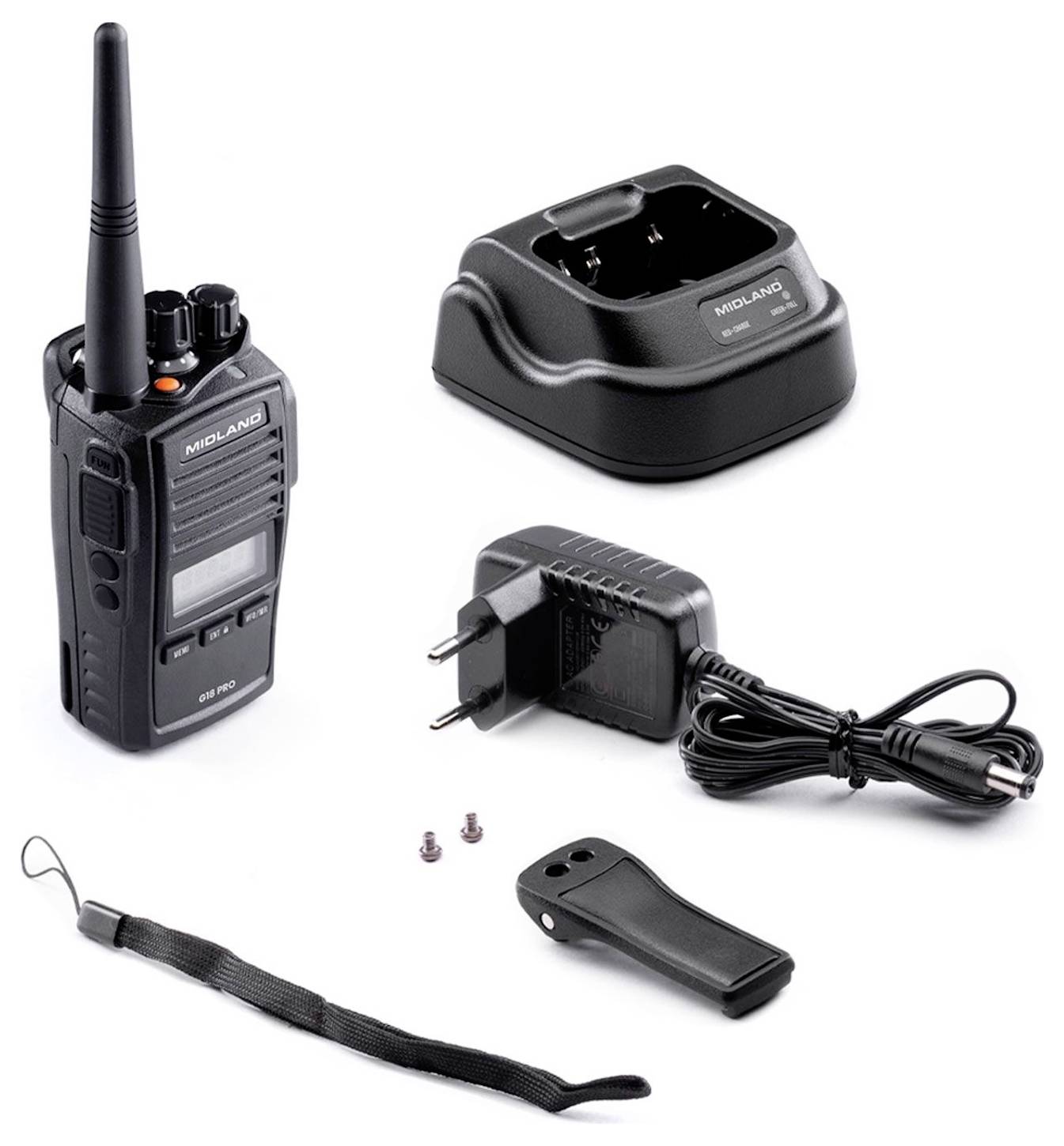 Midland Midland G18 Pro NC, PMR446 Funkgerät C1145.04 Radio PMR-3
