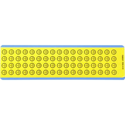 Un pacchetto giallo da 60 Brausetabs, disposti in file con un bordo blu, etichettato 'Brausetabs pastiglie effervescenti' sul lato.