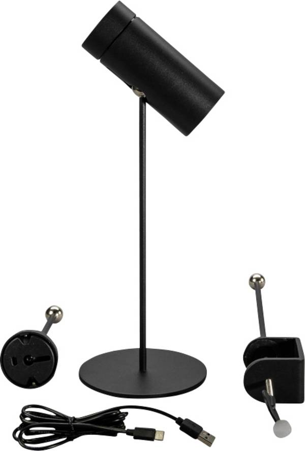 Konstsmide 7844-750 Multi Lampada da tavolo a batteria a LED     Nero