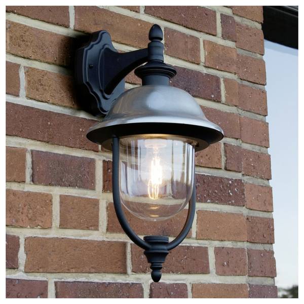 Konstsmide Parma 7240-000 Lampada da parete per esterno   E27  Nero