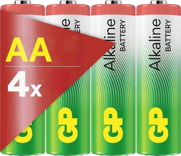 GP AA Batterie GP Alkaline 1,5V 4 Stück Batteria Stilo (AA)   1.5 V 4 pz.