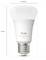Una lampadina smart bianca etichettata 'hue white and color 1100' con dimensioni: 110 mm di altezza, 60 mm di diametro.