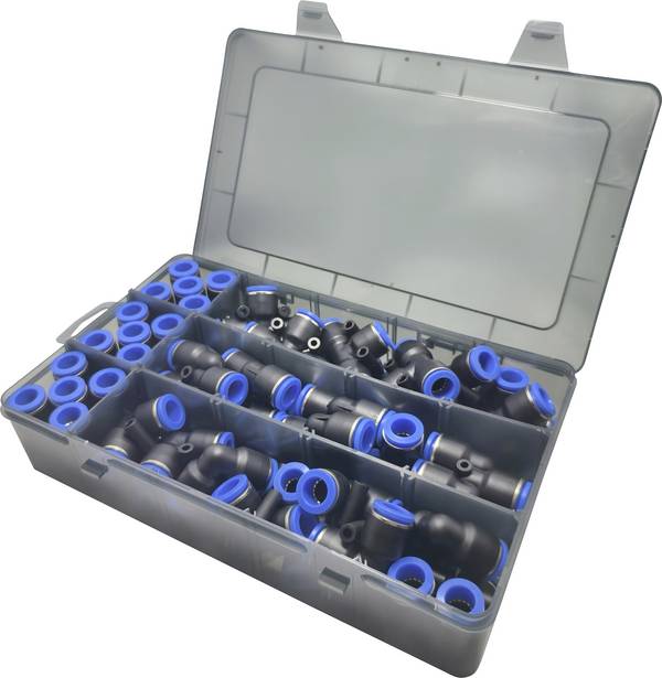 TRU COMPONENTS Connettore pneumatico TC-14109152 TC-Fitting set - 12 mm    Ø tubo: 12 mm   50 pz.