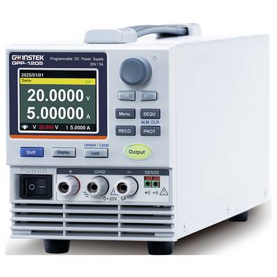 GW Instek GPP-1205 (CE) Alimentatore da laboratorio regolabile 0.000 - 20 0 - 5 A 100 W USB , LAN Programmabile Num. usc-1