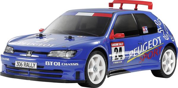 Tamiya Peugeot 306 Maxi BT-01 2WD Blu 1:10 Automodello Elettrica Trazione posteriore Pre-verniciato
