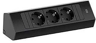 Bachmann 932.100 Multipresa Nero Schuko 1 pz.-0