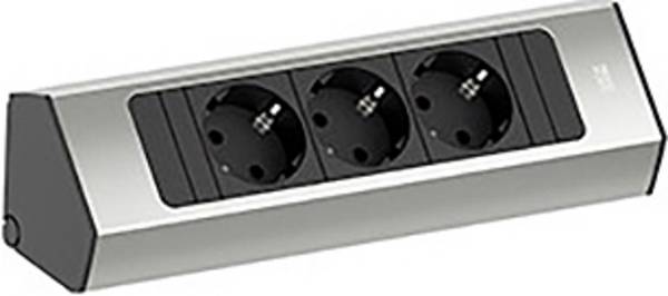 Bachmann 932.000 Multipresa Argento Schuko 1 pz.