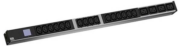 Bachmann 800.2395 Multipresa per rack 19"  Nero Spina CEE 1 pz.