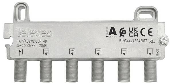 Televes AZS416FZ Derivatore SAT 4 vie 5 - 2400 MHz