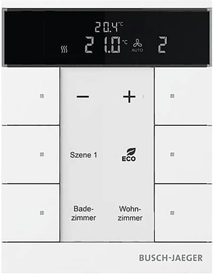Busch-Jaeger KNX 2CKA006330A0001 Regolatore di temperatura ambiente SBS/U6.0.11-84-0
