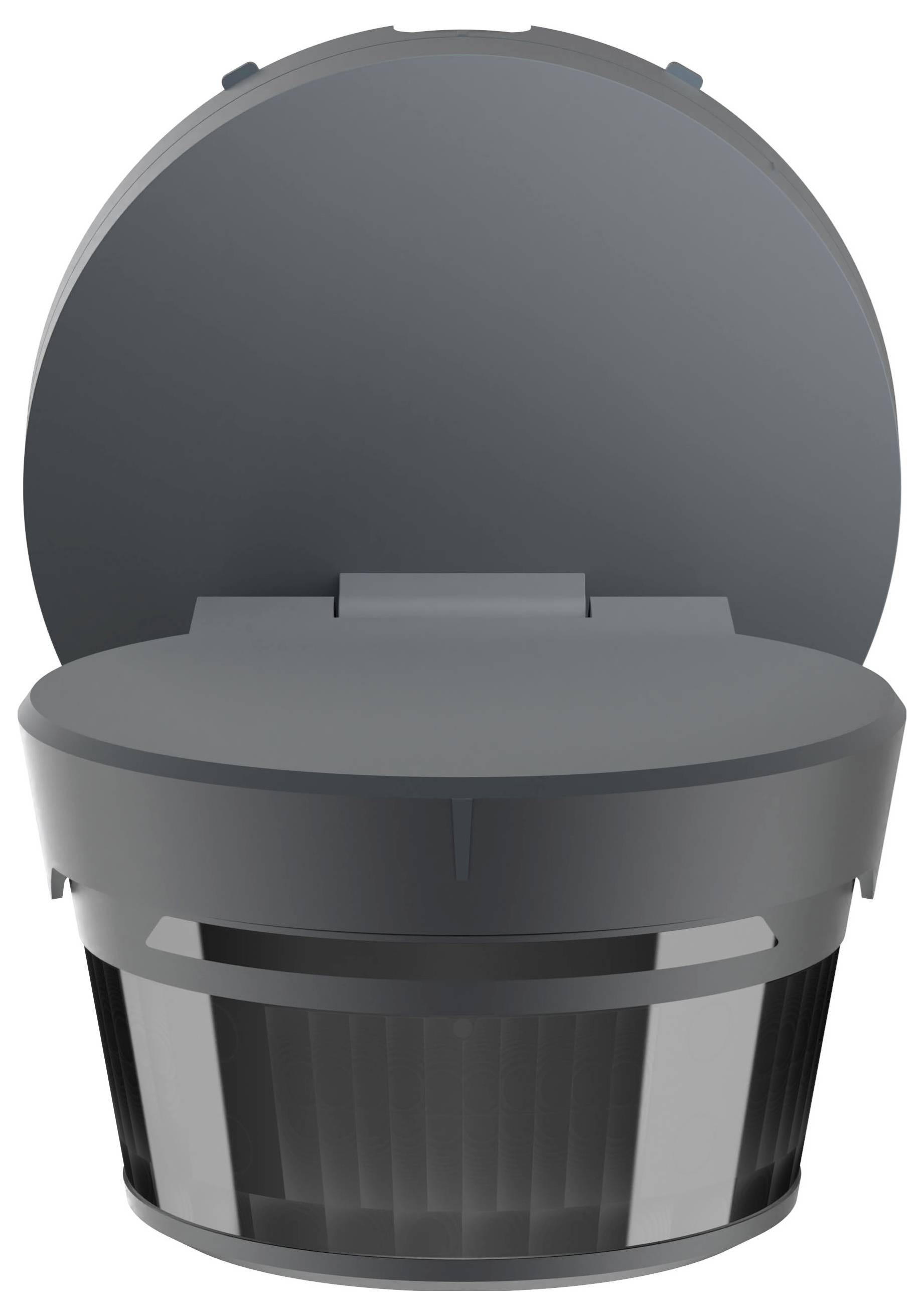 Un water closet di colore scuro, aperto, con una base a forma di secchio, progettato per bagni moderni.