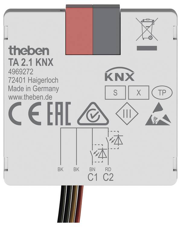 Theben KNX 4969272 Interfaccia pulsante    TA 2.1 KNX
