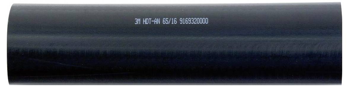 Un tubo cilindrico nero con testo bianco che recita "3M HDT-A41 65/16 9119320000" lungo la sua lunghezza.