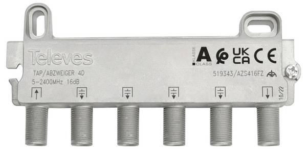 Televes AZS412FZ Derivatore SAT 4 vie 5 - 2400 MHz