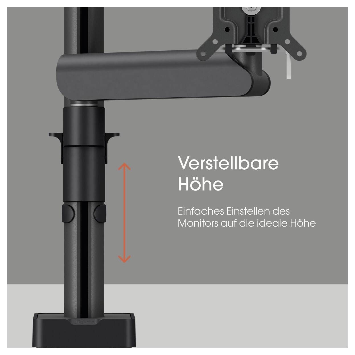 Vogel's MOMO 2127 Supporto da tavolo per monitor 1 Display: (s) 109,2 cm (43") Nero Inclinabile, Ruotabile, Regolabile i-4