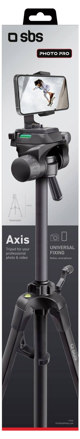 Axis Tripod Pro - Treppiede estensibile per smartphone, Reflex e GoPro-2