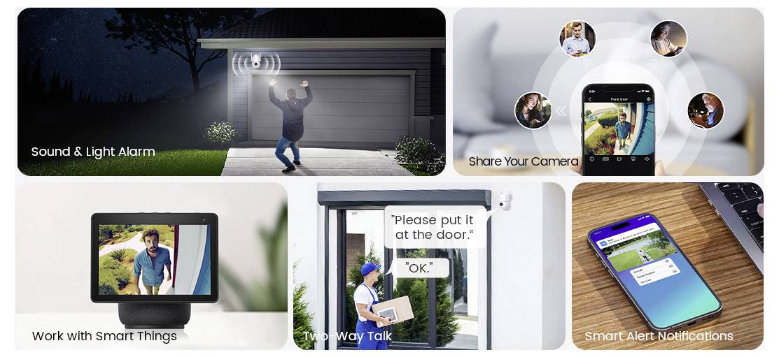 Aosu C5E AOS-C5E0.WAEU01000 WLAN IP Videocamera di sorveglianza 1620 x 2880 Pixel-21