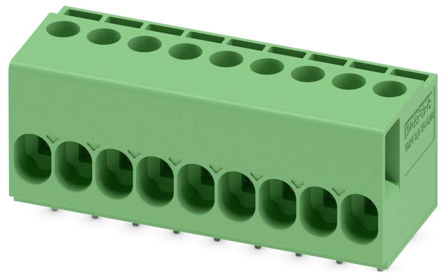 Phoenix Contact 1017498 Morsetto per circuiti stampati 4 mm² Numero Poli (num) 9 Verde 50 pz.