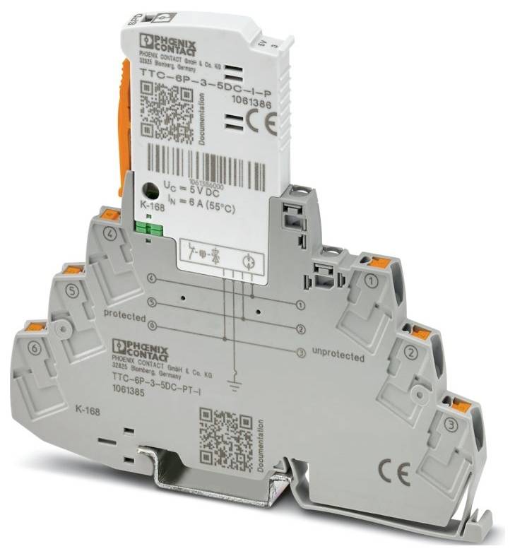 Phoenix Contact 1061385 TTC-6P-3-5DC-PT-I Scaricatore di sovratensioni 10 kA 1 pz.