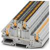 Phoenix Contact 1079075 Morsetto doppio Collegamento a molla push-in Grigio 50 pz. Pezzo