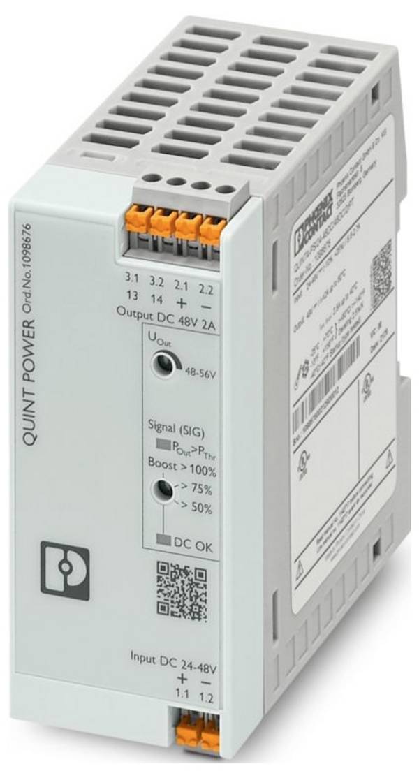 Phoenix Contact  1098676  Convertitore DC/DC    48 V/DC  2 A      Contenuto 1 pz.