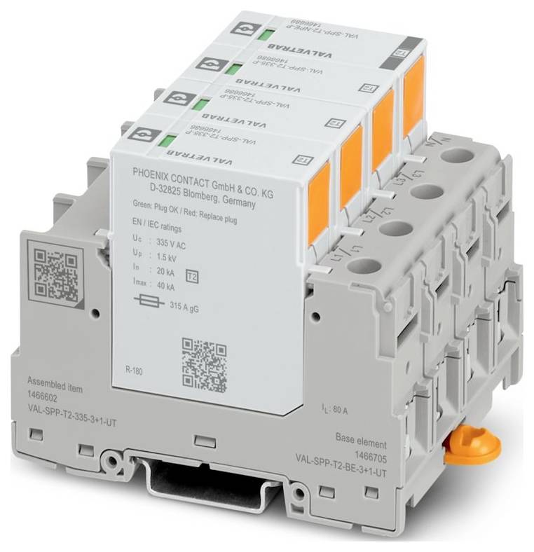 Phoenix Contact 1466602 VAL-SPP-T2-335-3+1-UT Scaricatore di sovratensioni 20 kA 1 pz.-0