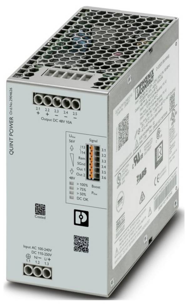 Phoenix Contact 2904626 Alimentazione elettrica  48 V/DC 10 A 519 VA   Contenuto 1 pz.