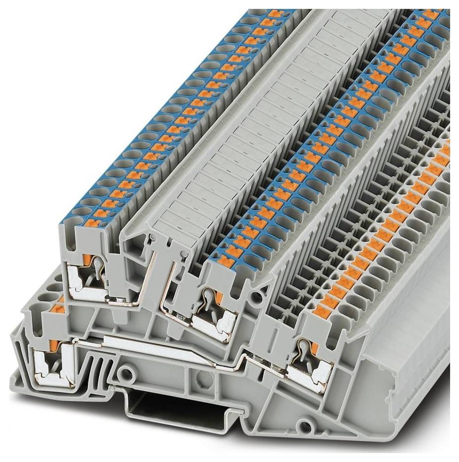 Phoenix Contact 1275767 Morsetto per installazione a più piani morsetto Push-In Grigio 50 pz. Pezzo
