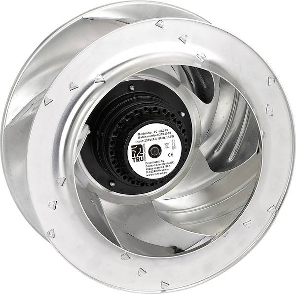 TRU COMPONENTS TC-NA315 Ventilatore radiale  230 V/AC 2140 m³/h (Ø x A) 316 mm x 184 mm