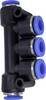 TRU COMPONENTS Raccordo multiplo TC-14378332 TC-PK-6 Ø tubo: 6 mm 1 pz.